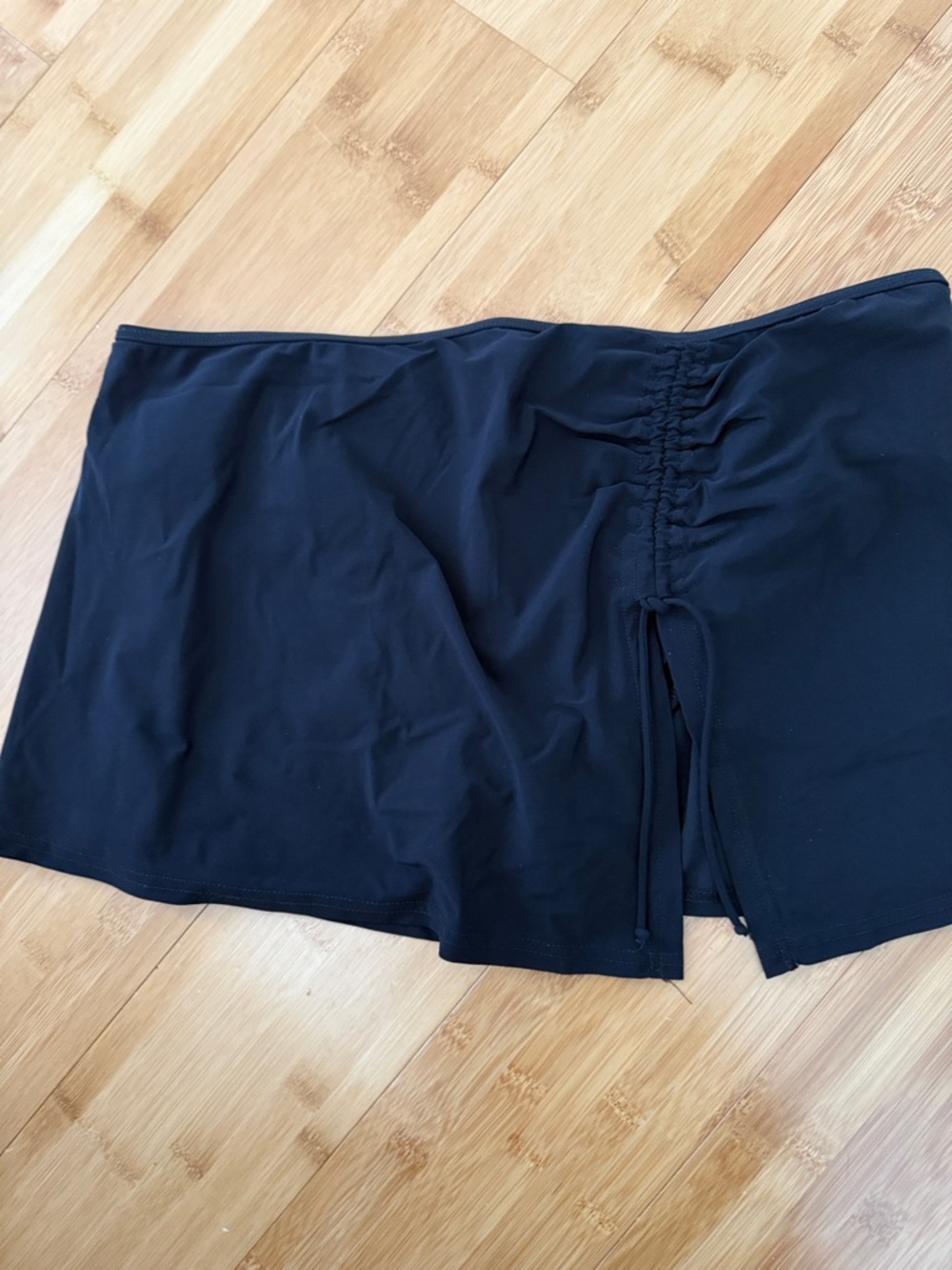Profile by Gottex Black Swim Skirt with Drawstring Side